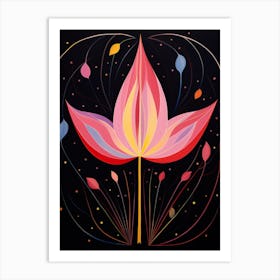 Tulip 3 Hilma Af Klint Inspired Flower Illustration Art Print