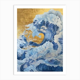 Great Wave Off Kanagawa 4 Art Print