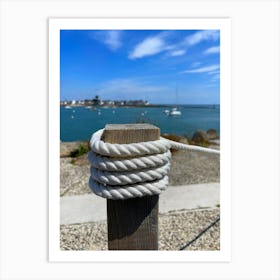 Rope On A Post Art Print