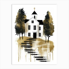 Church On The Hill Art Print