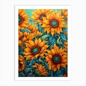 Sunflowers 54 Art Print