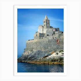 Church Of San Pietro In Gulf Of Poets Just Outside Of Porto Venere, Italy Art Print