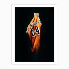 Kobe Bryant 24 Number 1 Art Print