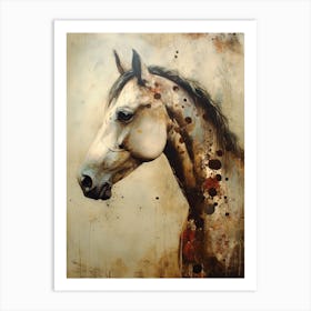 Aged Horse Painting Art Print