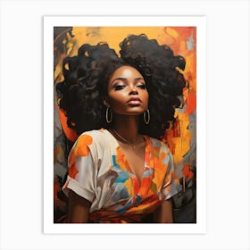 Afro Girl 1 Art Print