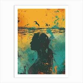 Silhouette Of A Woman 1 Art Print