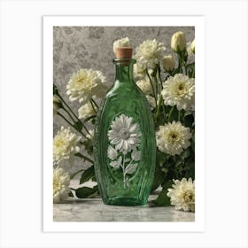 Daisy Bottle Art Print