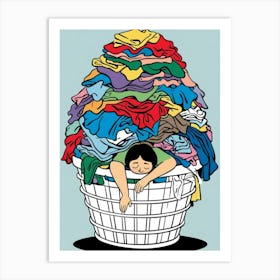 Laundry Basket 2 Art Print