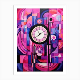 Time Abstract Geometric Illustration 5 Art Print