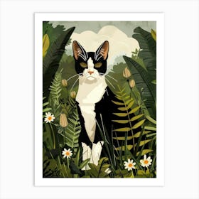 Cat In The Jungle 46 Art Print