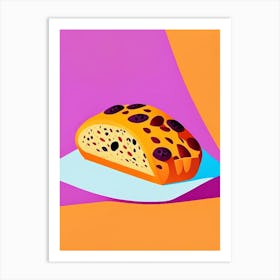 Raisin Bread Bakery Product Matisse Inspired Pop Art Art Print