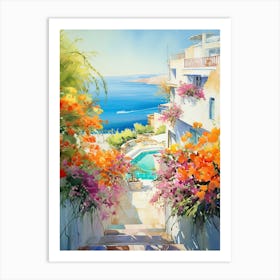 Mediterranean Magic: Coastal Wall Decor Art Print