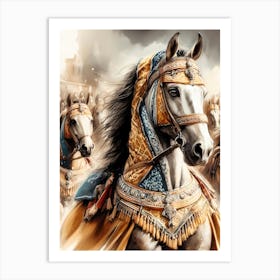 Arabian Horses Art Print