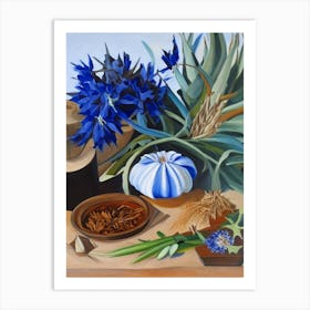 Chicory Root Spices And Herbs Oil Painting Art Print