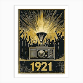 Aihrgdesign A Vintage Poster Celebrating The First Radio Spor 02cddc49 989f 43ff 8bd2 Ea71b65f8a97 2 Art Print