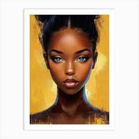 Black Woman Portrait Art Print