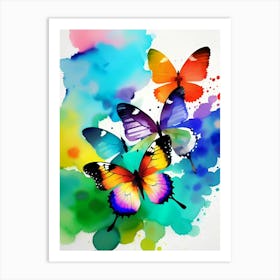 Colorful Butterflies 191 Art Print