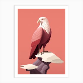 Minimalist Eagle 2 Illustration Art Print