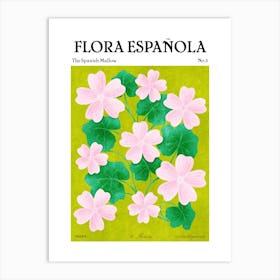Spanish Flora Malva Hispanica Art Print
