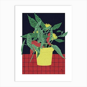 Begony Polka Dot 1 Art Print