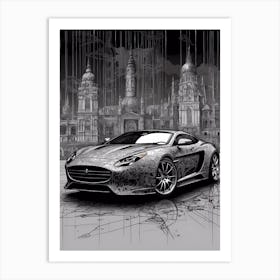 Jaguar Xj Art Print