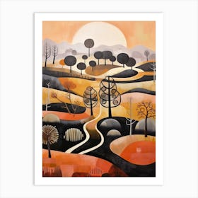 Rural Abstract Minimalist 6 Art Print