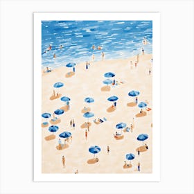 Happy Summer Day On The Beach 3 Art Print
