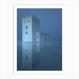 Castle In The Water 1 Art Print