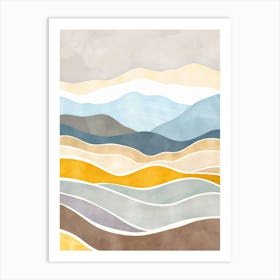 Abstract Landscape Painting Art Print