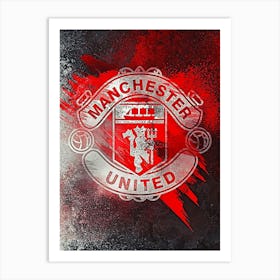 Logo Manchester United 1 Art Print