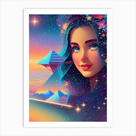 Psychedelic Girl 2 Art Print