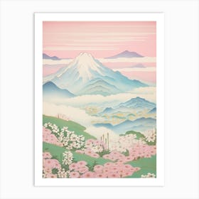 Mount Haku In Ishikawa Gifu Toyama, Japanese Landscape 4 Art Print