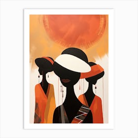 Three African Women | Boho Style Art Print