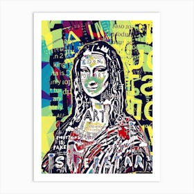 Mona Lisa Color Art Print