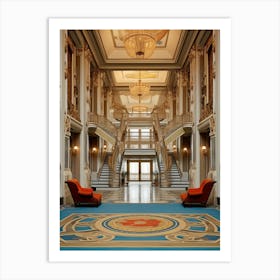 Dolmabahe Palace Pixel Art 2 Art Print