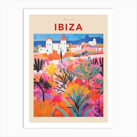 Ibiza Spain Fauvist Travel Poster Art Print