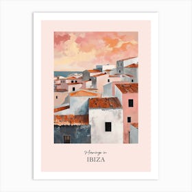 Mornings In Ibiza Rooftops Morning Skyline 3 Art Print