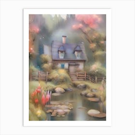 Fairy House In The Forest Art Print