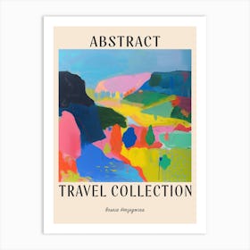 Abstract Travel Collection Poster Bosnia Herzegovina 2 Art Print