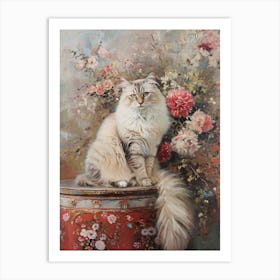 Ornamental Regal Cat Art Print