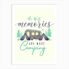 Camping Art Print