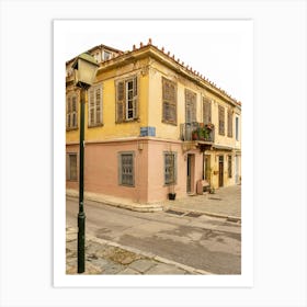 Old Buildings In Athens Plaka Art Print