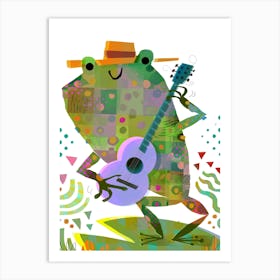 Fingerpicking Frog Art Print