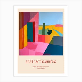 Colourful Gardens Longue Vue House And Garden Usa 1 Red Poster Art Print