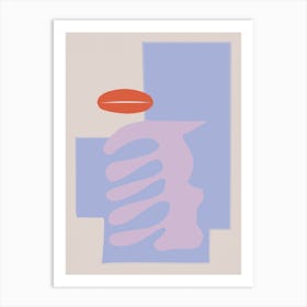 Kiss Shapes Art Print