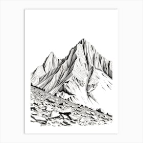 Mountain Range 1 Art Print