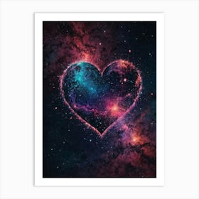 Heart In Space 2 Art Print