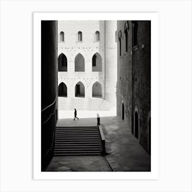 Perugia, Italy,  Black And White Analogue Photography  1 Art Print