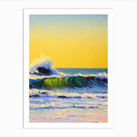 Collaroy Beach, Australia Bright Abstract Art Print