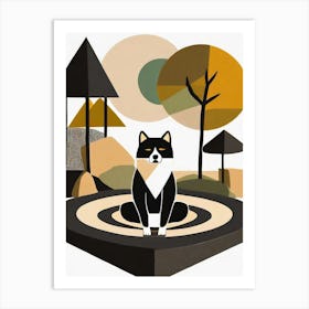 Shiba Inu In The Park Art Print